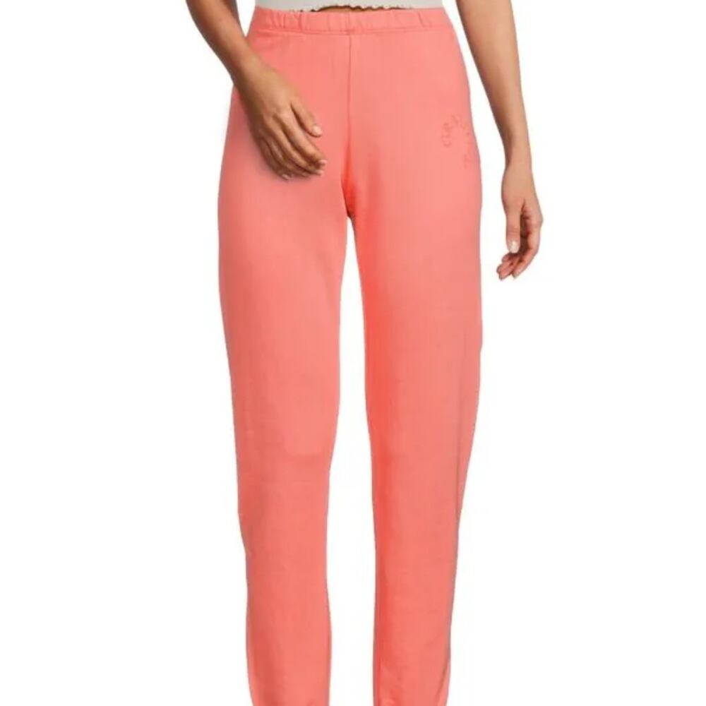 SPIRITUAL GANGSTER Women's Gratitude Luna Sweatpants Flamingo S NWT